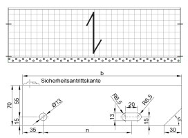 Masse Treppenstufen